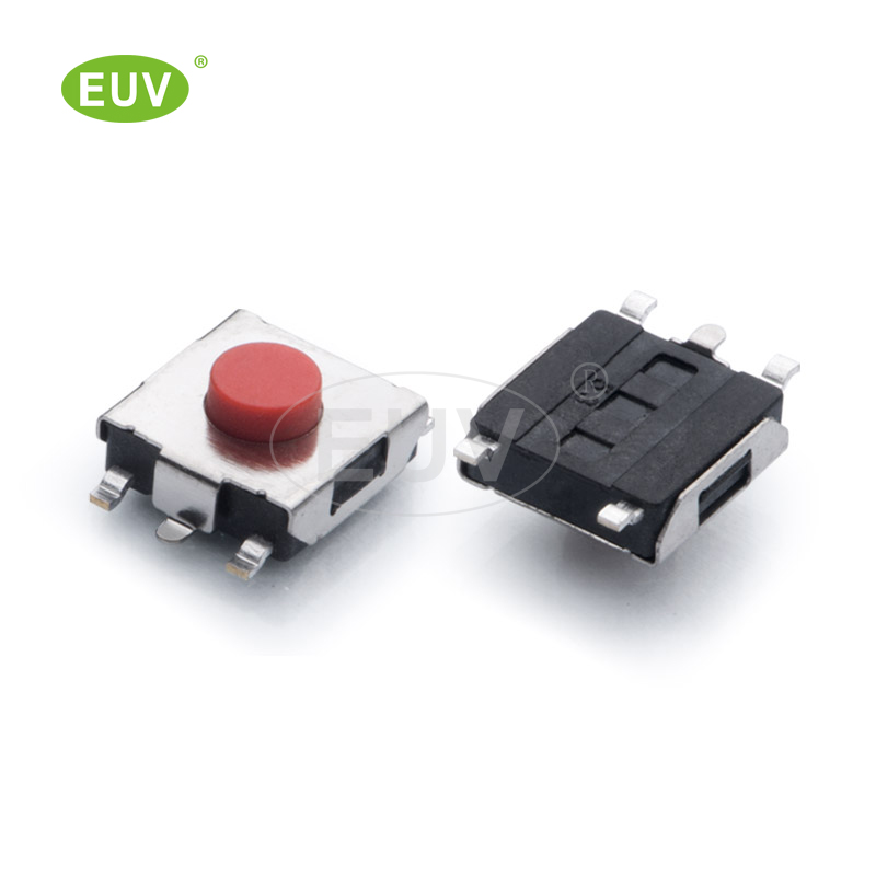 6.2mmx6.5mm 5腳帶接地腳 貼片輕觸開關