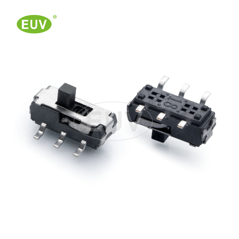 6P 正拔 2P2T 柄高2/3/4mm 貼片撥動開關(guān)